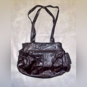 Dark chocolate 🍫 color Faux Leather Shoulder Bag